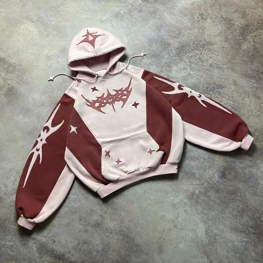 AeroDr0p Y2K Grunge Pullover Hoodie